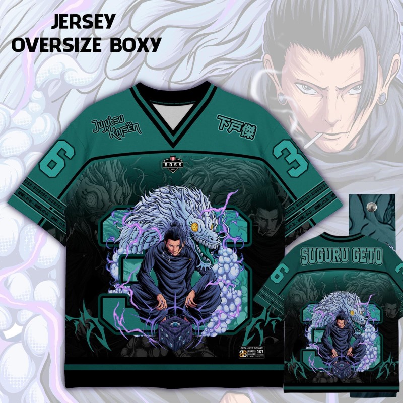 Anime Merchandise Men - Anime Jujutsu Kaisen Choso Print Jersey
