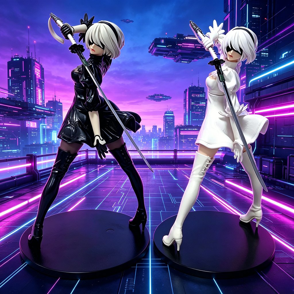 Anime Merchandise For Sale - Hot Sale 18CM Yorha 2B Black