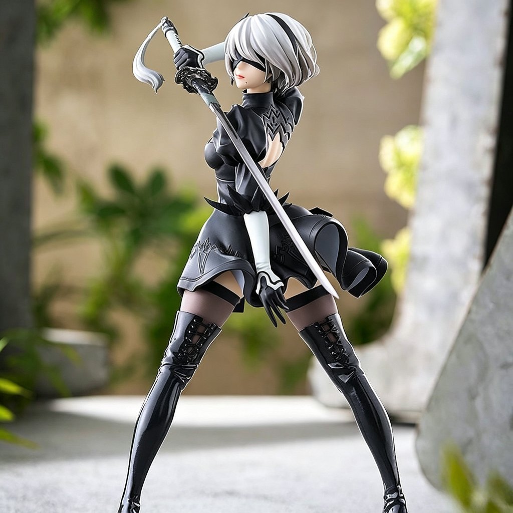 Hot Sale 18CM Yorha 2B Black a - Anime Merchandise For Sale review and price