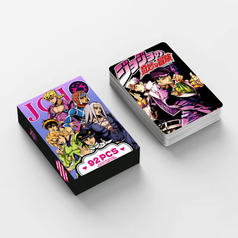 92PCS Photo Cards JOJO Double- - Jojo Anime Merchandise review and price