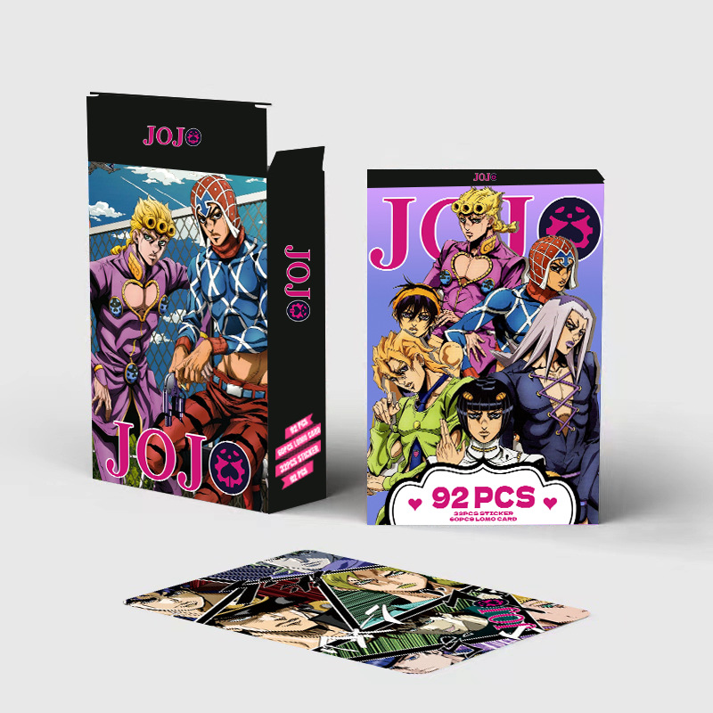 92PCS Photo Cards JOJO Double- - Jojo Anime Merchandise review and price